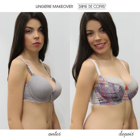 O Lingerie Makeover da Carina: Mais do que uma mudança de tamanho