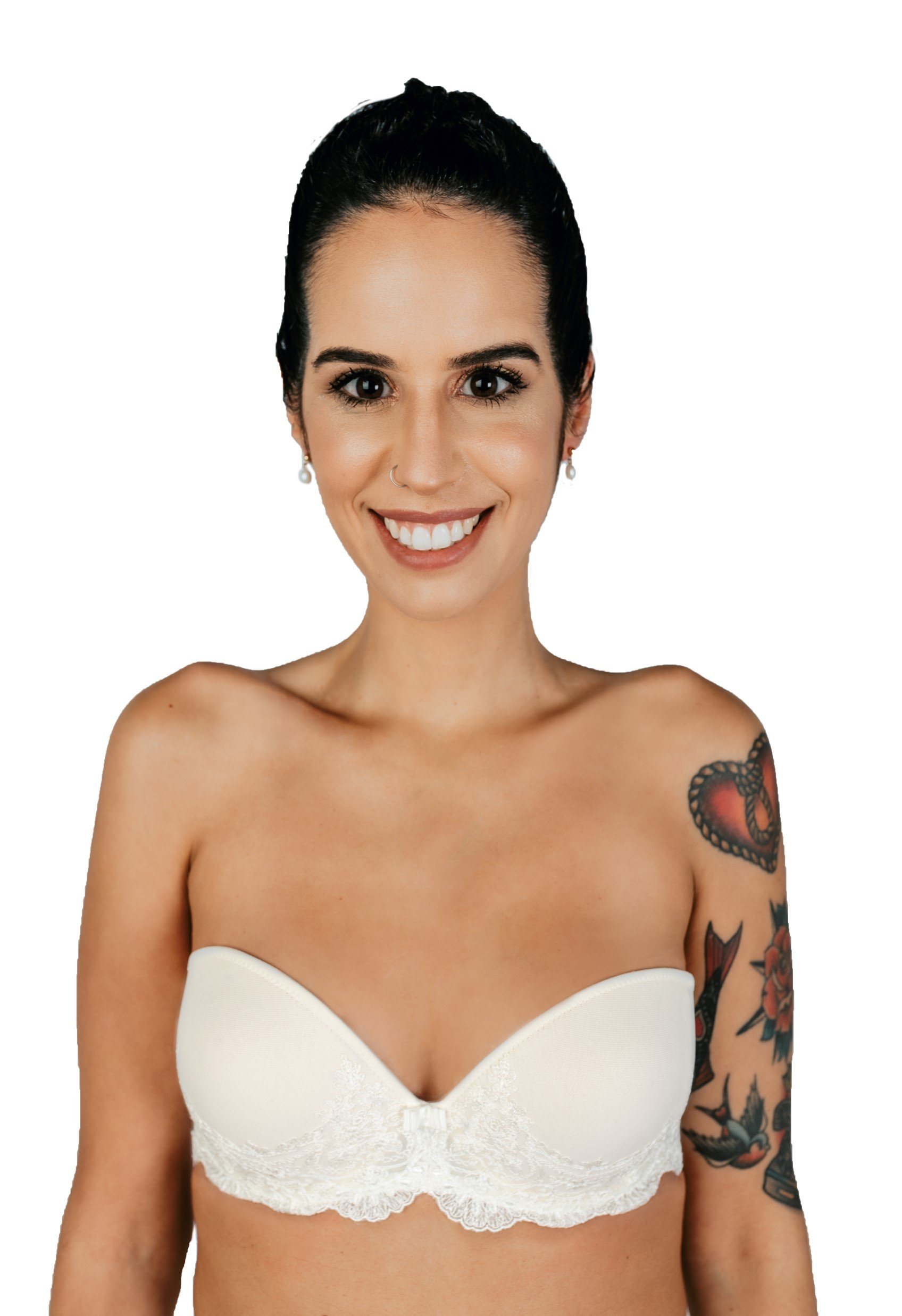 Heritage Strapless Low-Cut Neckline Bra with Double Push Up 1