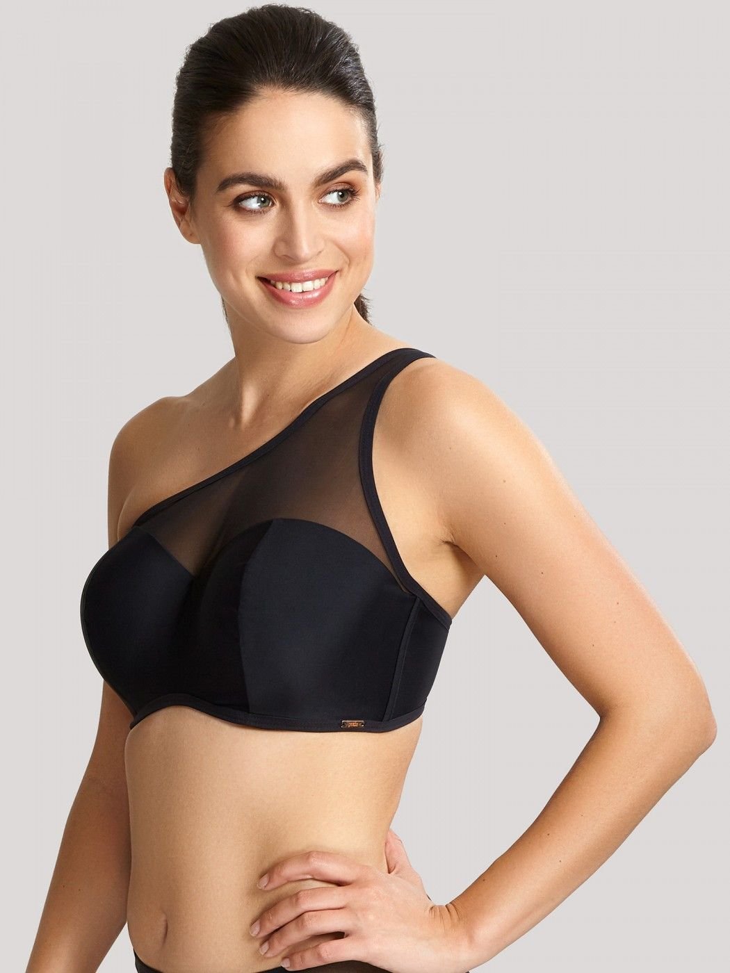 Bikini Asimétrico de Copa Moldeada Onyx Black 1