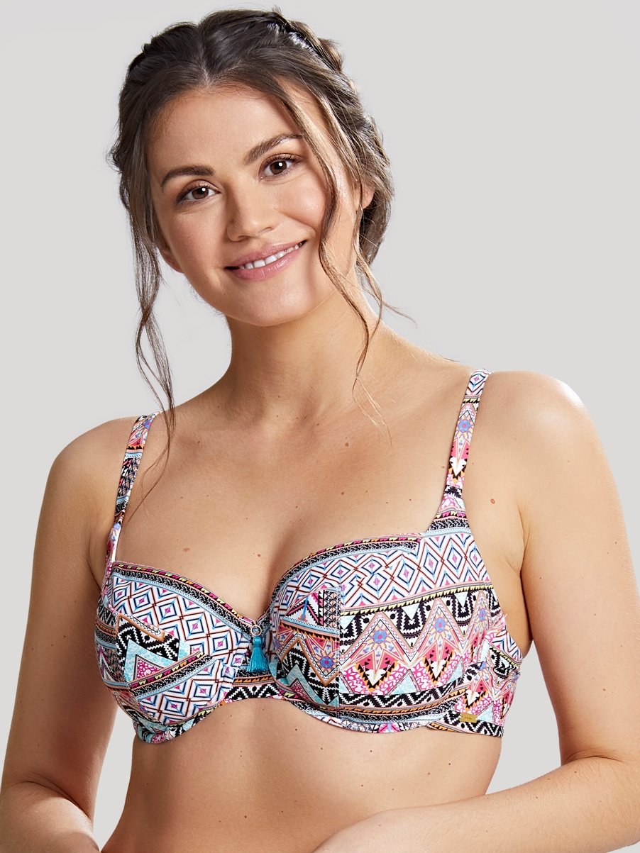 Non-padded Cup Balconnet Bikini Eclectic Boho 1