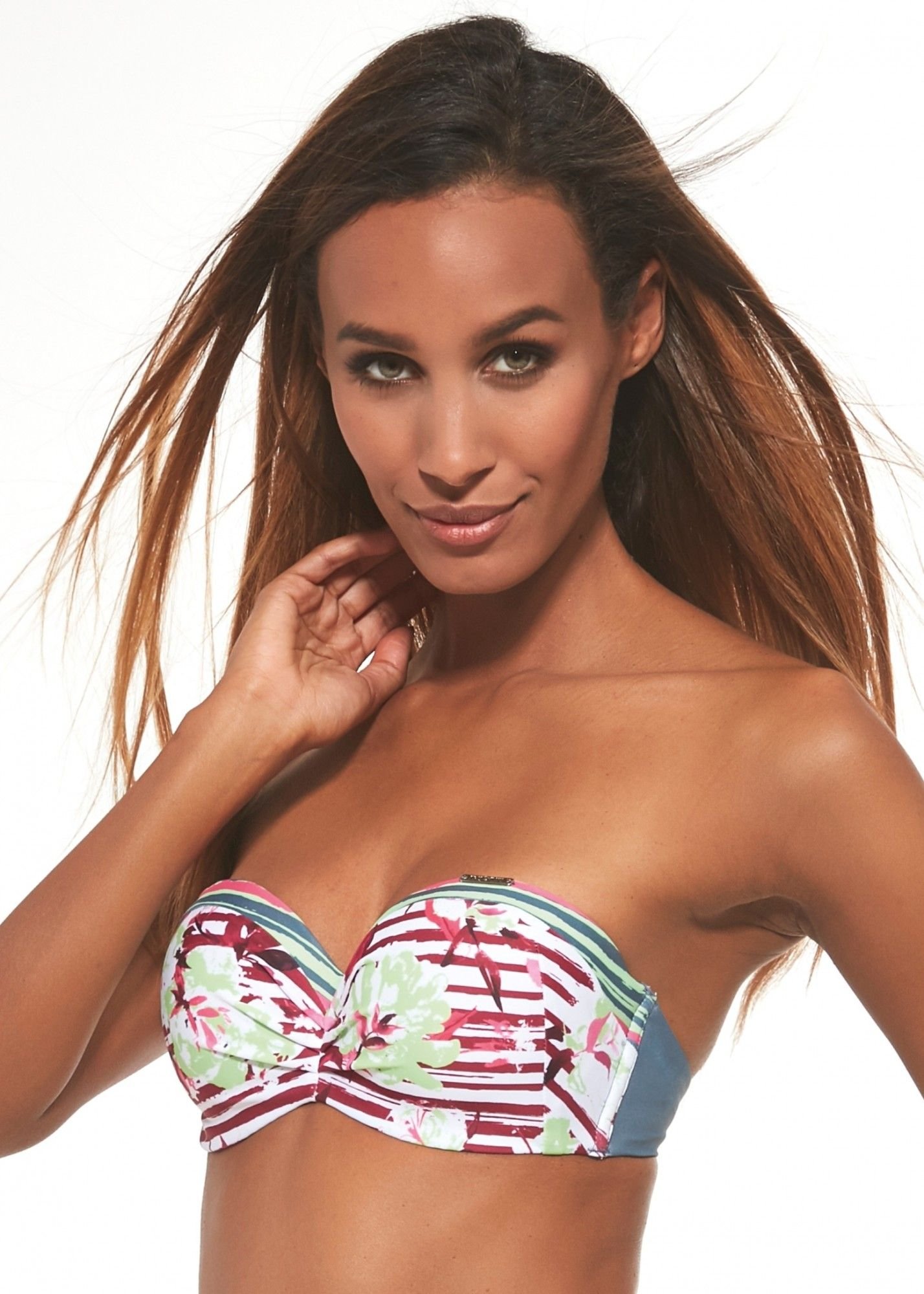 Neon green strapless bikini deals