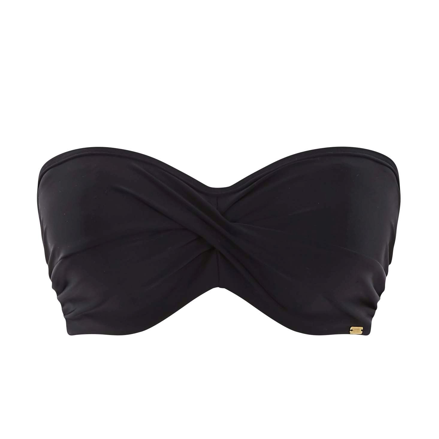 Anya Riva Black Strapless Bikini Top