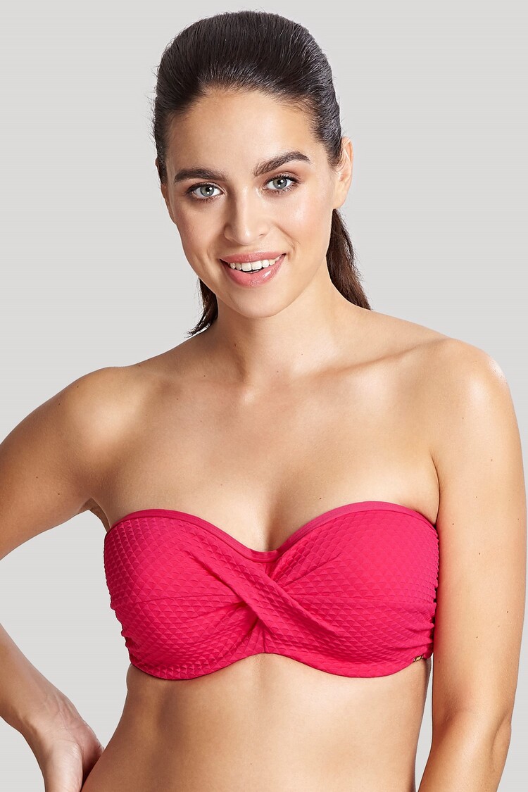 Bikini Sin Tirantes de Copa Moldeada Echo Hot Pink 1