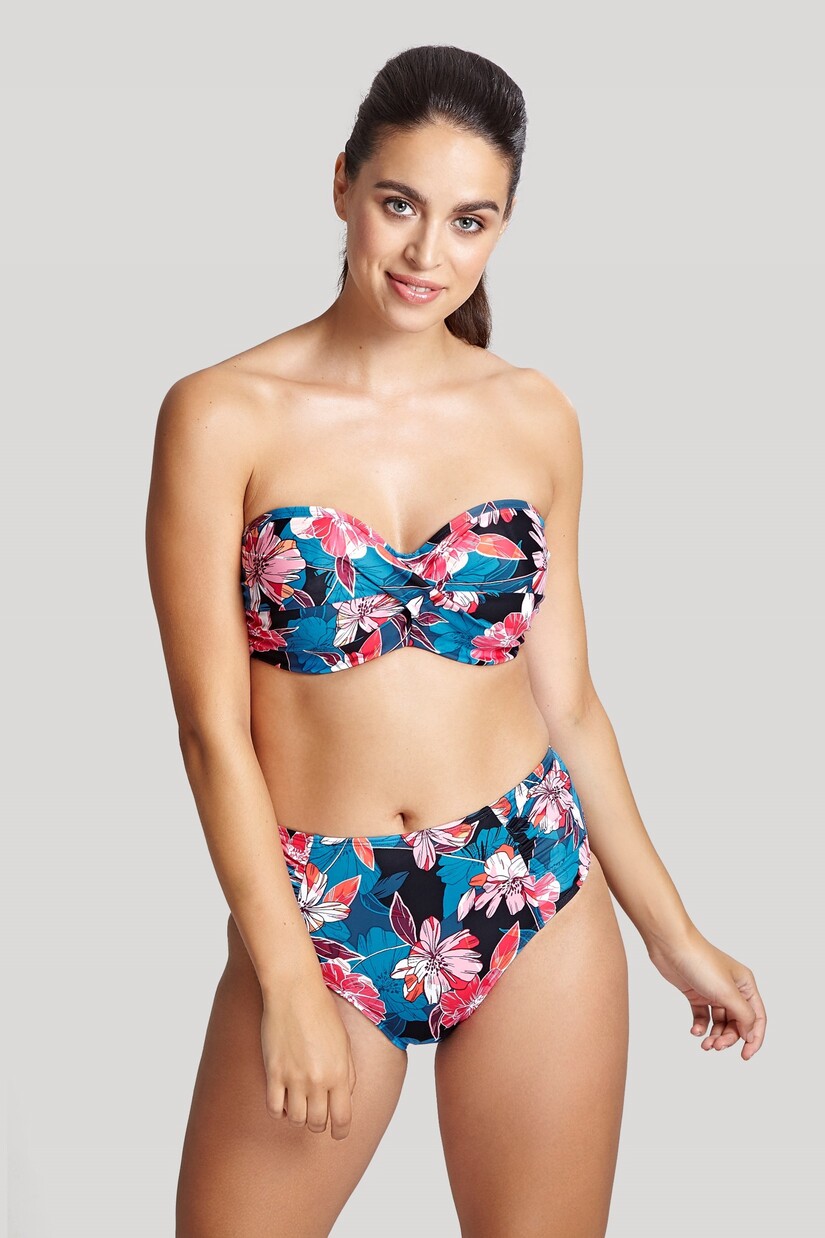 Biquíni Cai-cai de Copa Moldada Anya Riva Blue/Floral 4