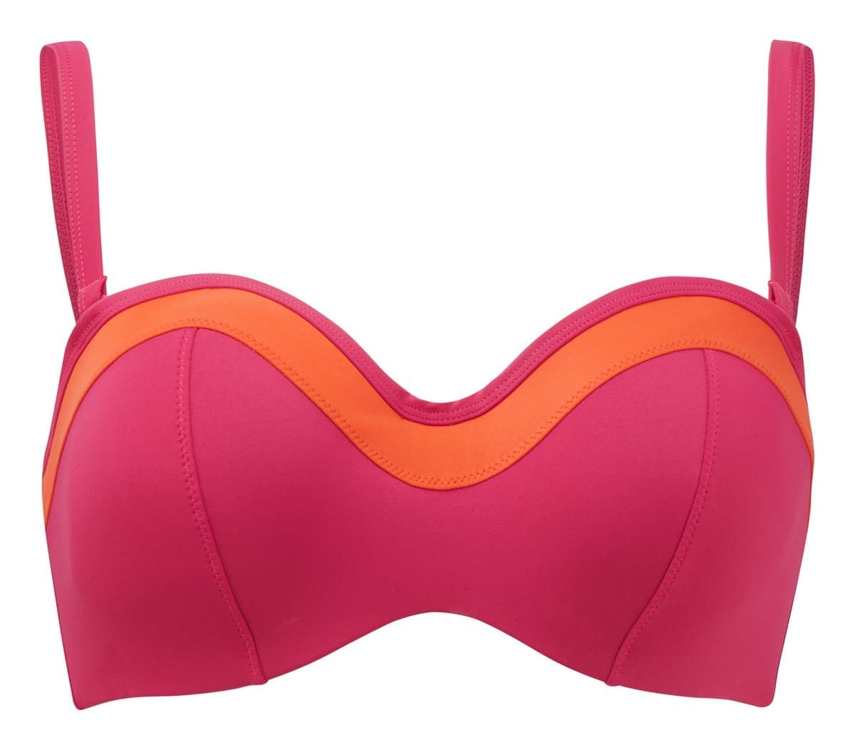 Bikini Sin Tirantes de Copa Moldeada Isobel Cerise