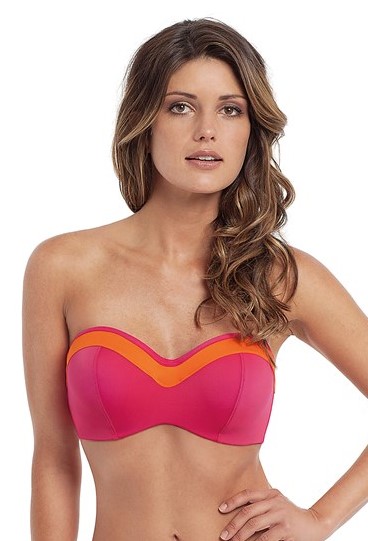 Bikini Sin Tirantes de Copa Moldeada Isobel Cerise 1