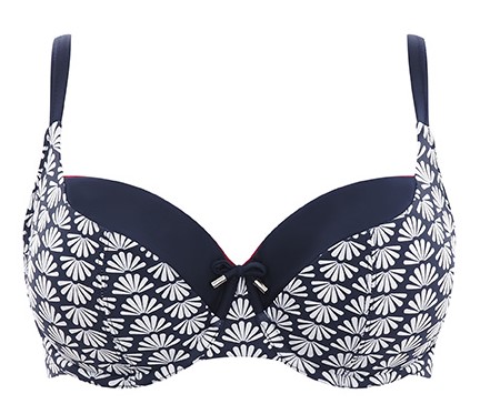 Bikini Balconnet de Copa Suave Milano Navy Print