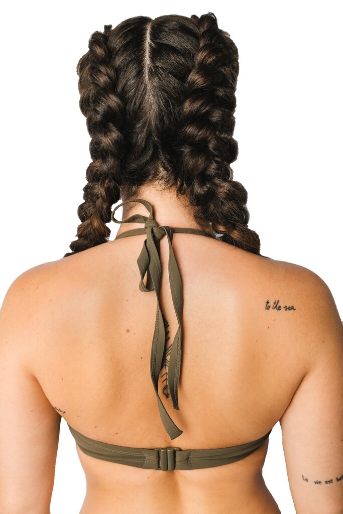 Bikini Halter de Copa Suave Icon Olive 8
