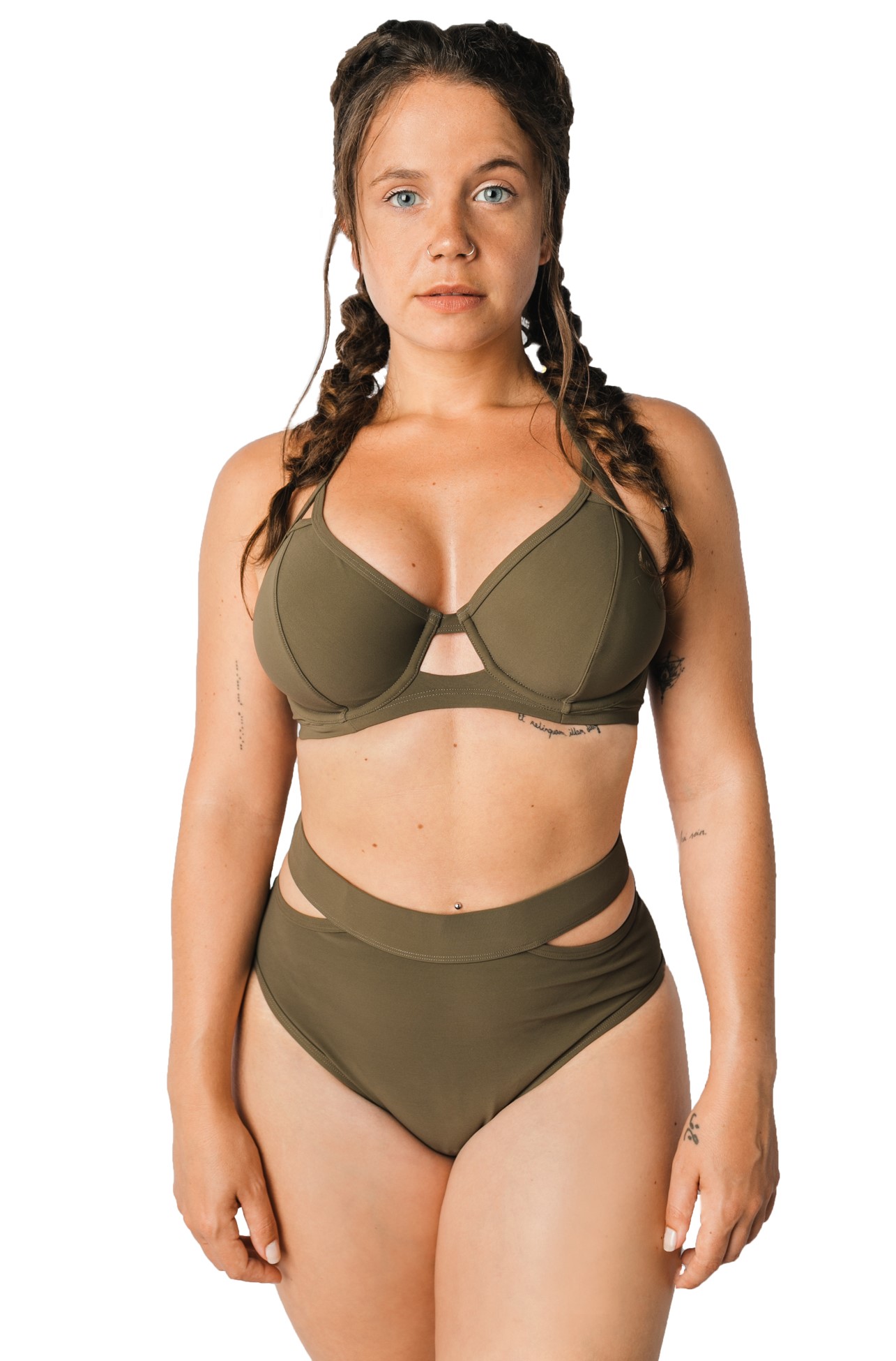 Bikini Halter de Copa Suave Icon Olive 5