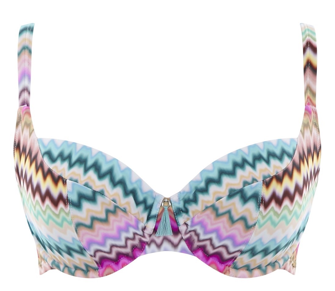 Bikini Balconnet de Copa Suave Milano Ikat Print
