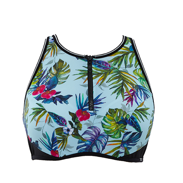 Lani Aqua Multi Crop Top