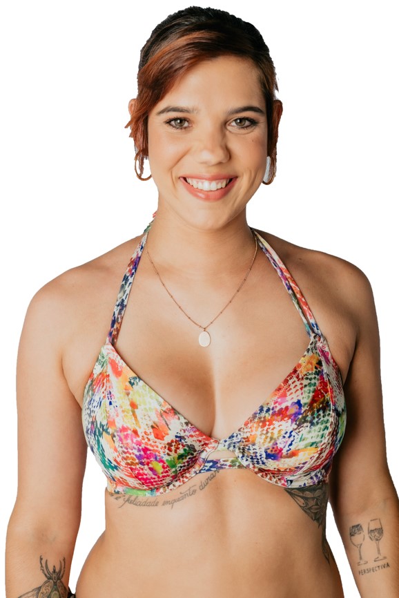 Biquíni Halterneck de Copa Mole com Aros Dream Animal Print 1