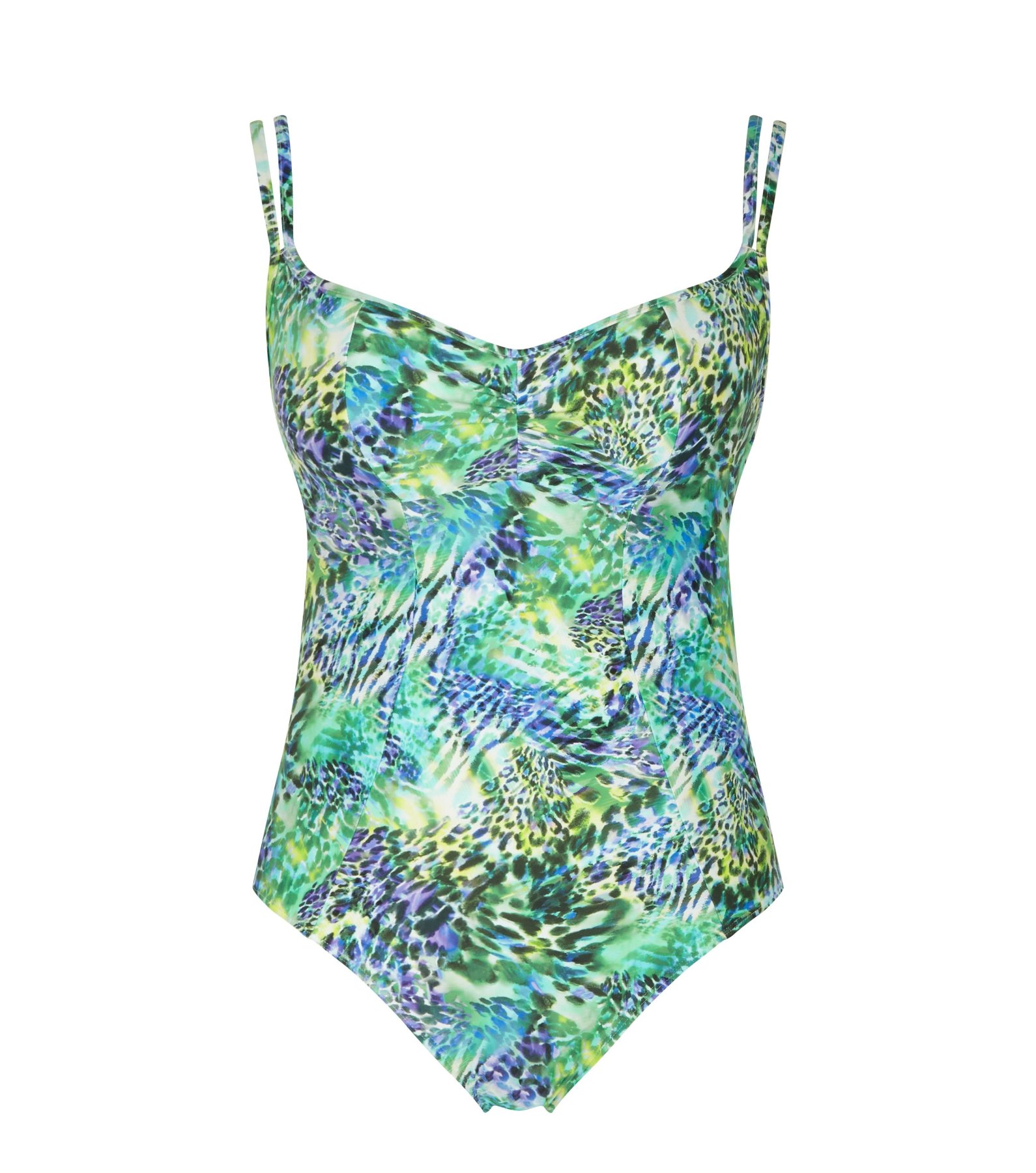 Nonpadded Swimsuit with Wires Cape Verde Wild Animal