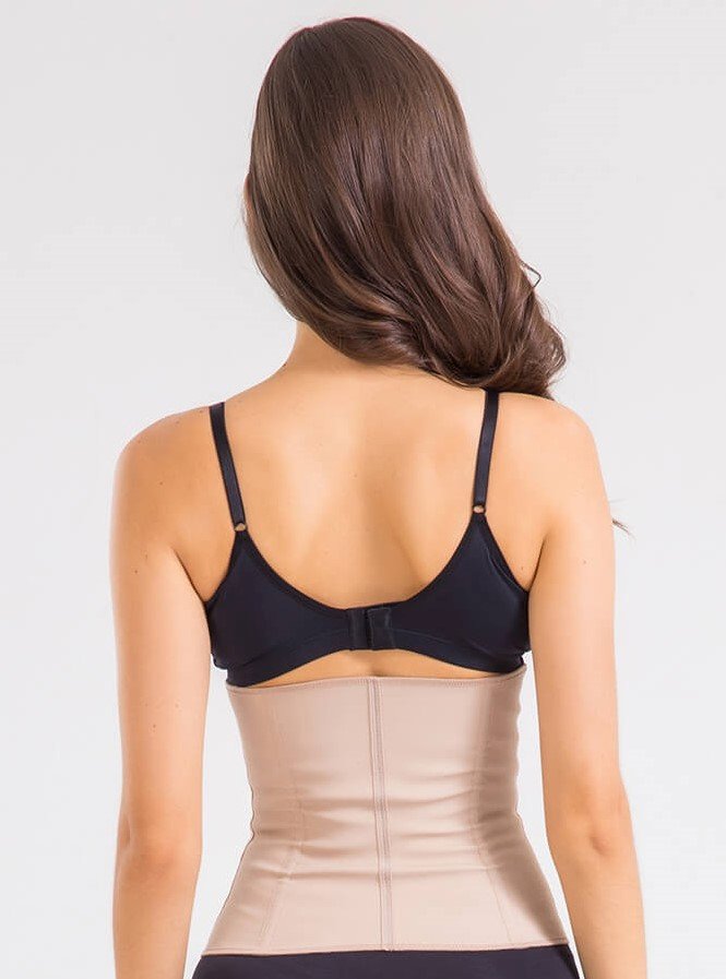 Peça Modeladora de Cintura com Colchetes Bege 2