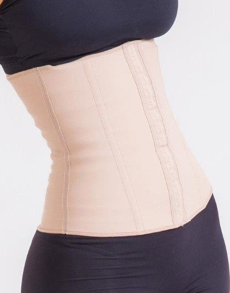 Beige Waist Shaper Piece with Hook Fastening