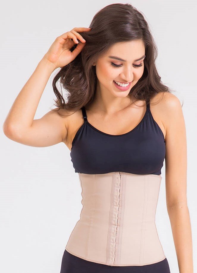 Beige Waist Shaper Piece with Hook Fastening 1