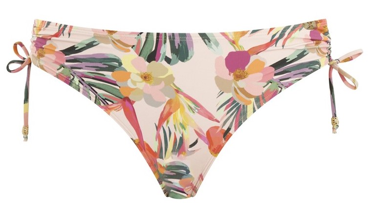 Cueca de Banho de Cintura Média Paradise Pink Tropic