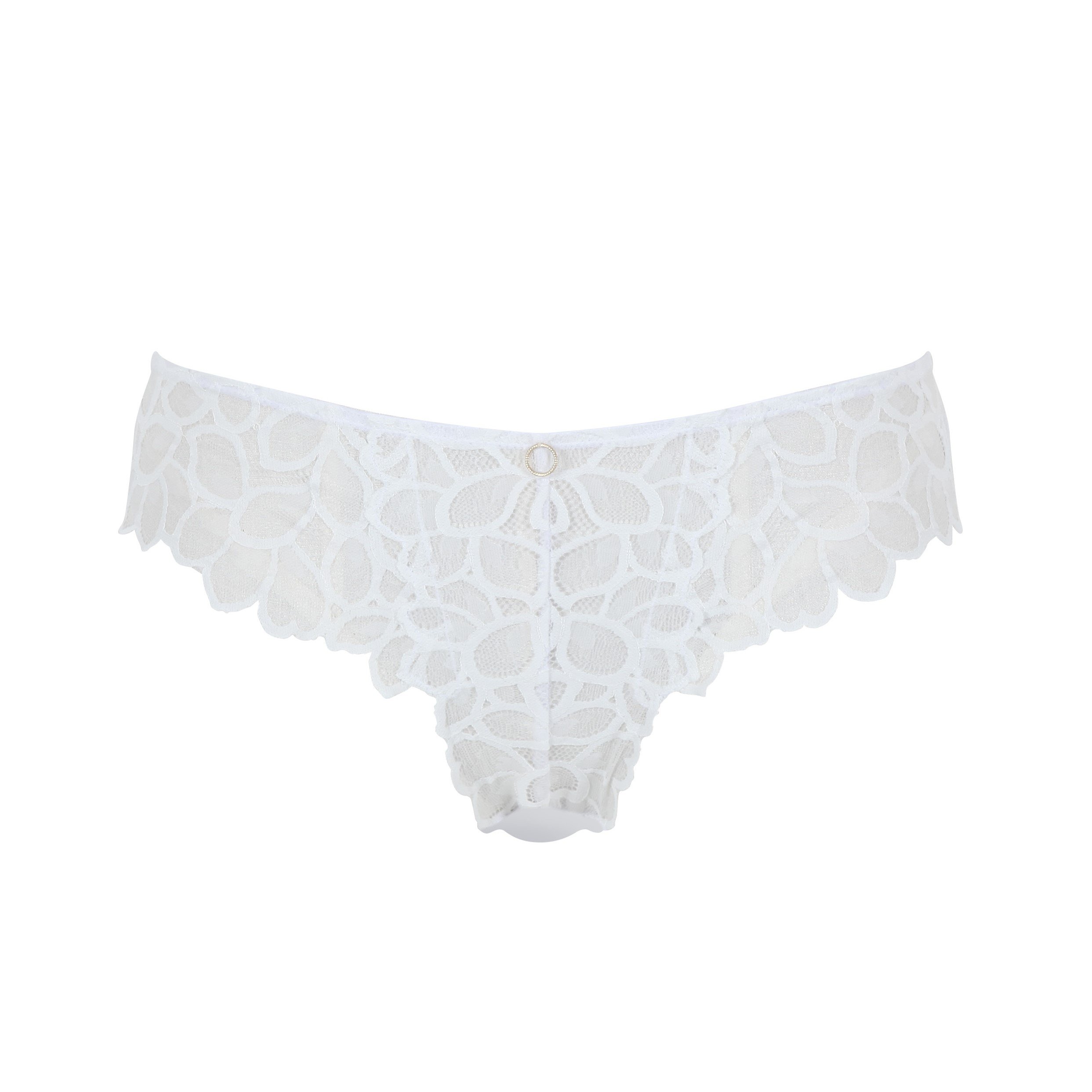 Classic Briefs with Vegetable Embroidery Allure Ivory