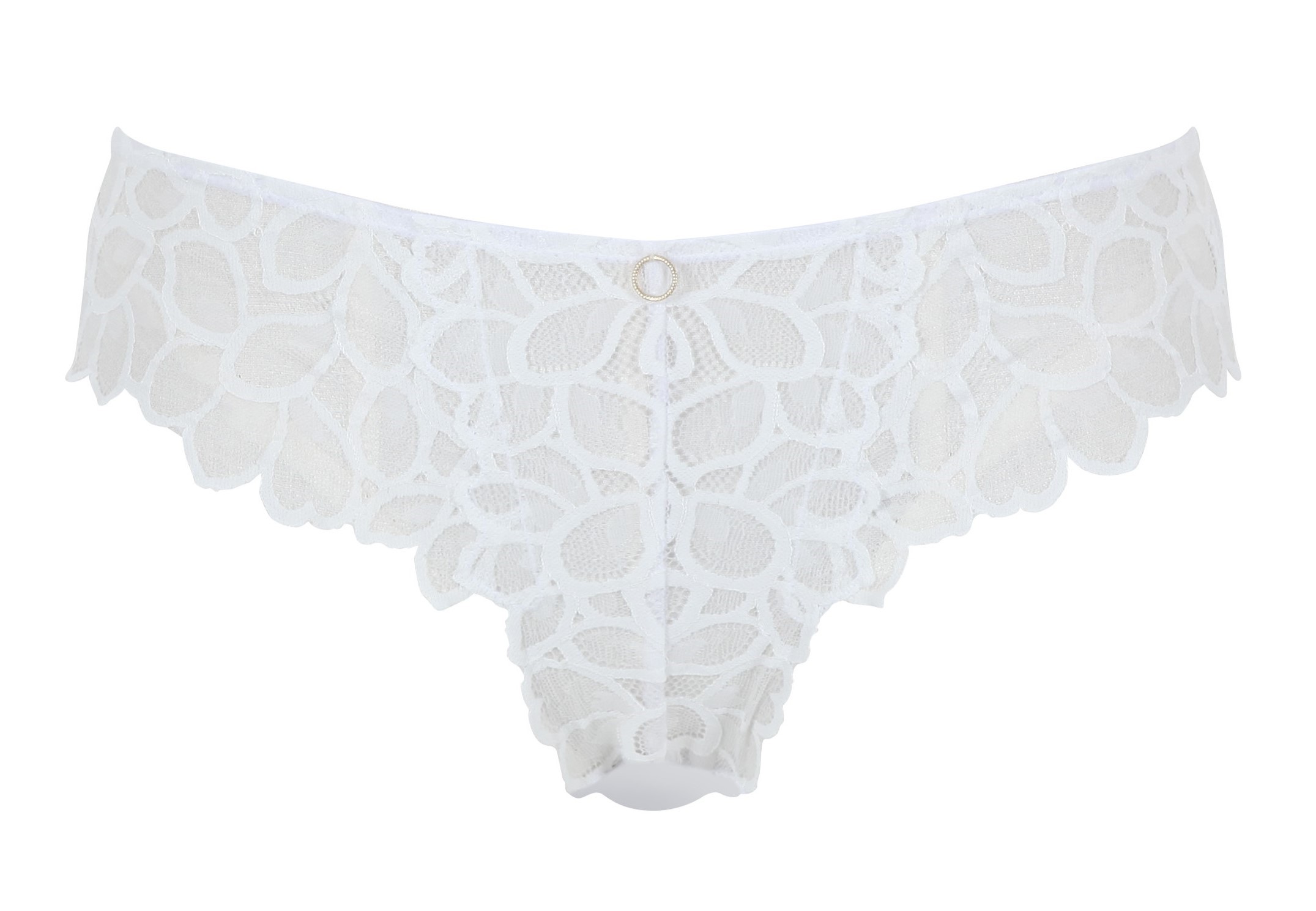 Braguita Clásica con Bordados Vegetales Allure Ivory