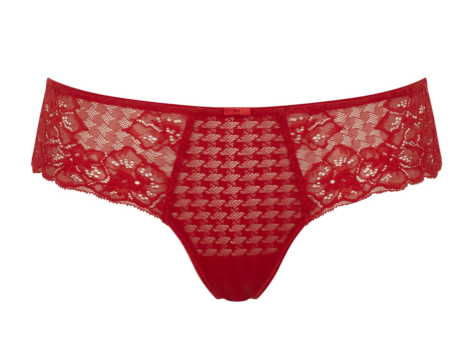 Cueca Tanga Rendada Envy Poppy Red