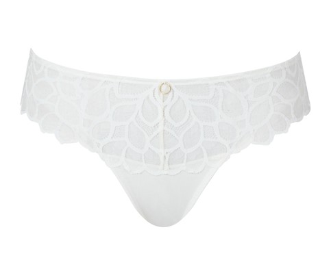 Braguita Tanga con Encaje Allure Blanca
