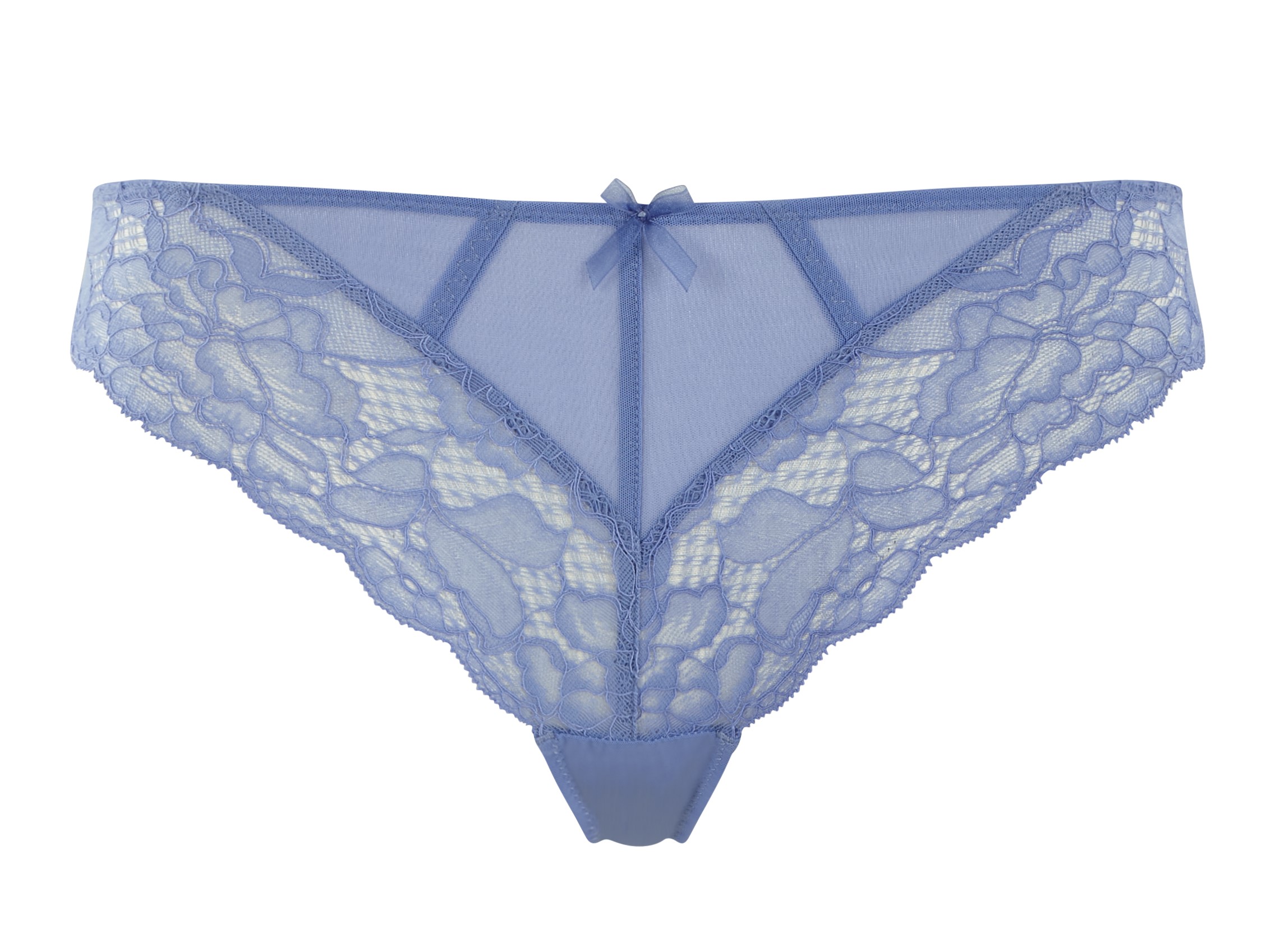 Braguita Brasileña con Encaje Imogen Cornflower Blue