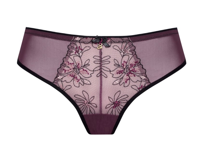 Cueca Asa Delta com Bordados Gloria Amethyst