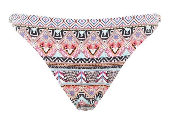 Cueca de Banho Clássica de Cintura Média Eclectic Boho