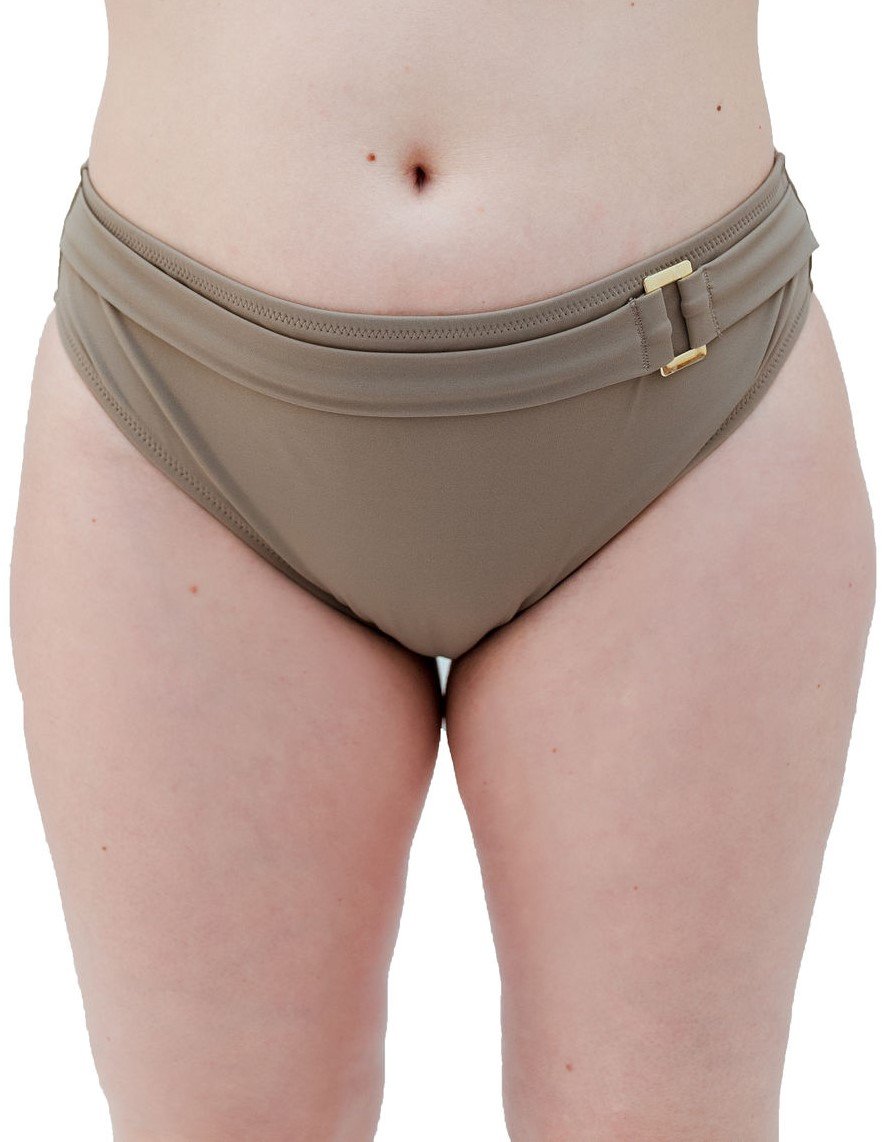 Cueca de Banho clássica com Aplique em Dourado Boudoir Beach Stone 1