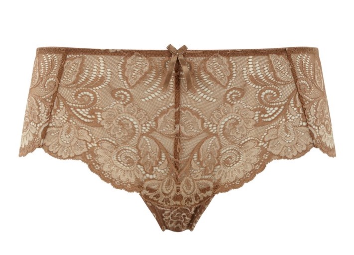 Cueca Boxer Rendada Andorra Warm Taupe