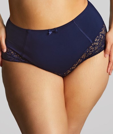 Braguita de Cintura Alta con Encaje Estel Navy 1