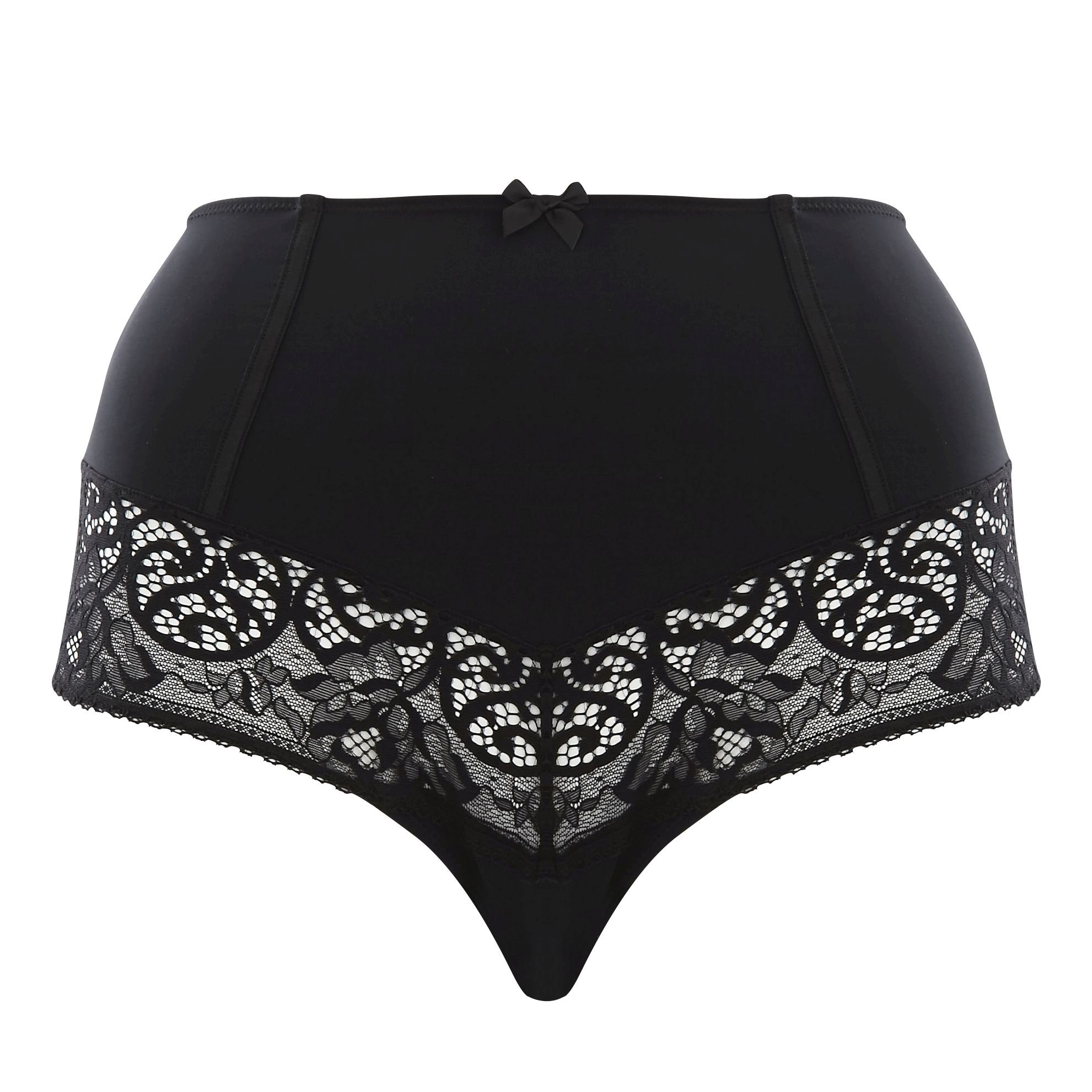 Cueca de Cintura Alta Rendada Estel Noir