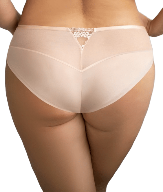 Cueca Clássica De Cintura Subida Fortuna Bege 1