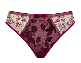 Brazilian Brief with Swiss Embroidery Adelina Ruby