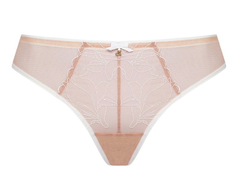 Cueca Asa Delta com Bordados Irina Ivory
