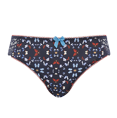 Braguita Brasileña con Encaje Kayla Butterfly Print