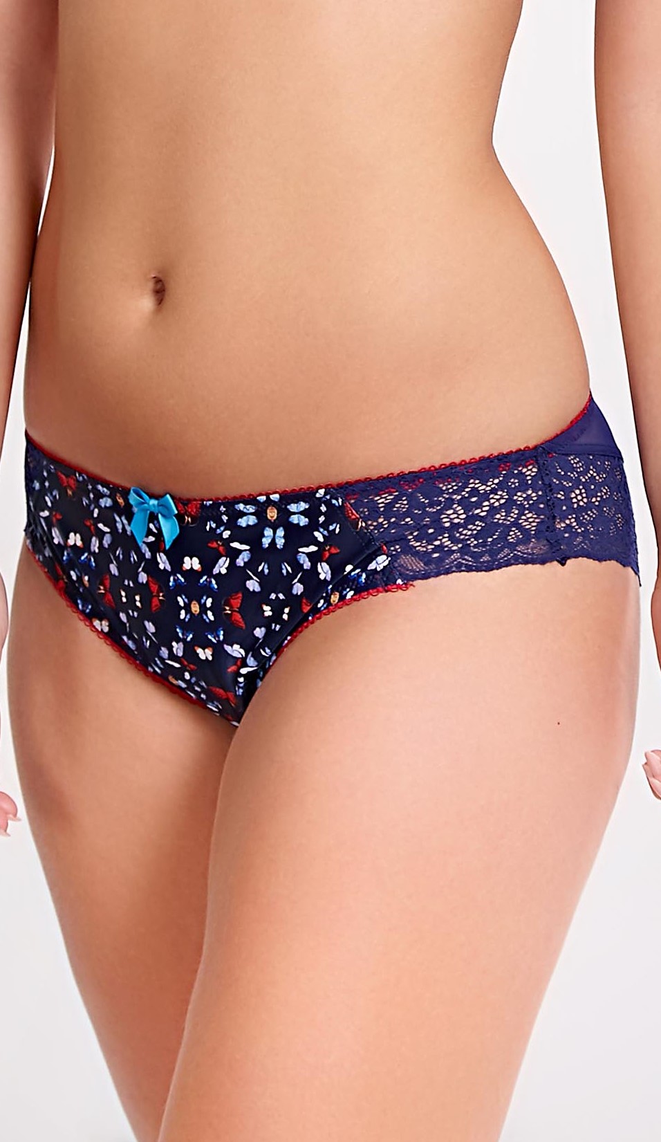 Braguita Brasileña con Encaje Kayla Butterfly Print 1