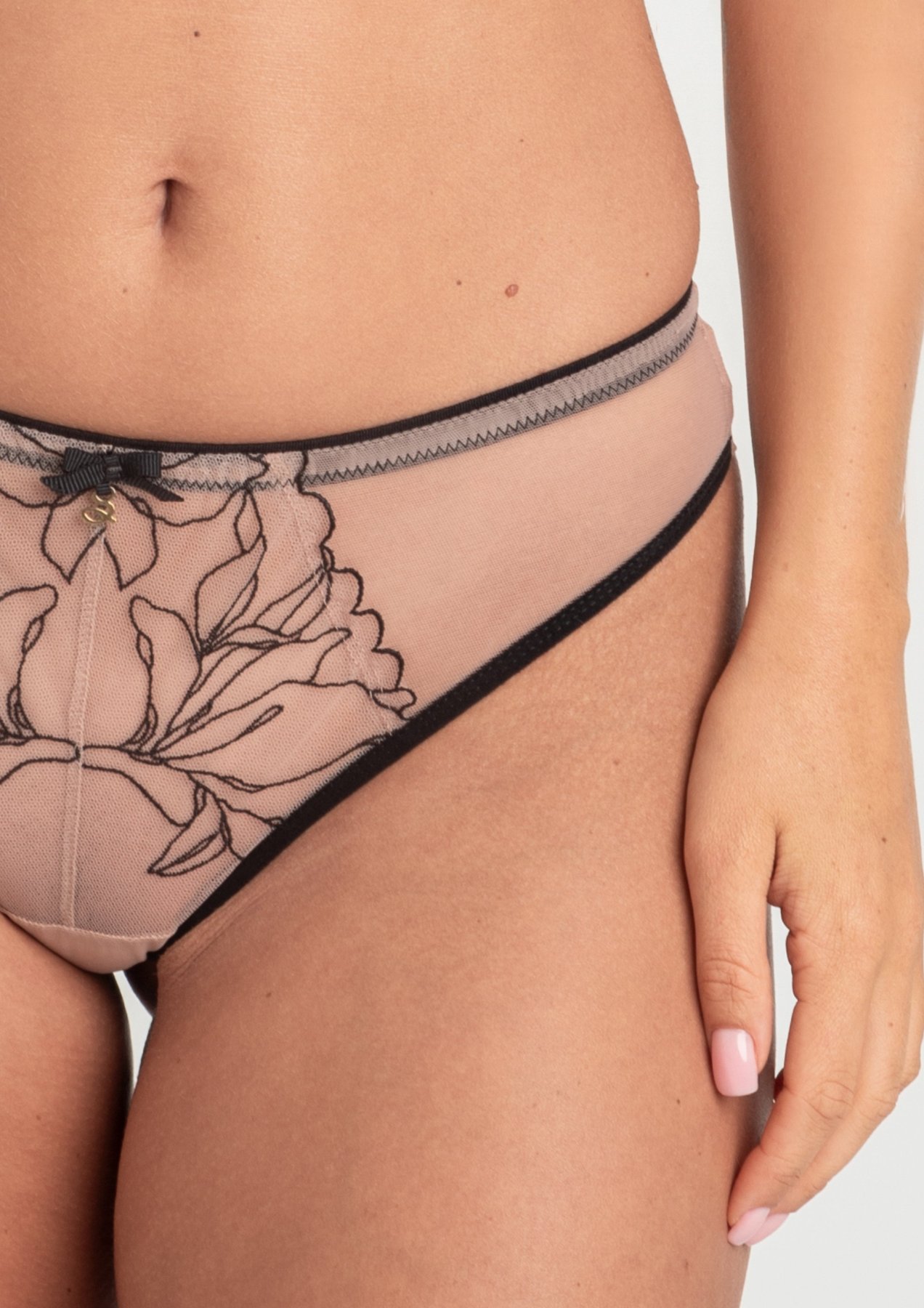 Brazilian Brief with Embroidery Irina Tattoo 1