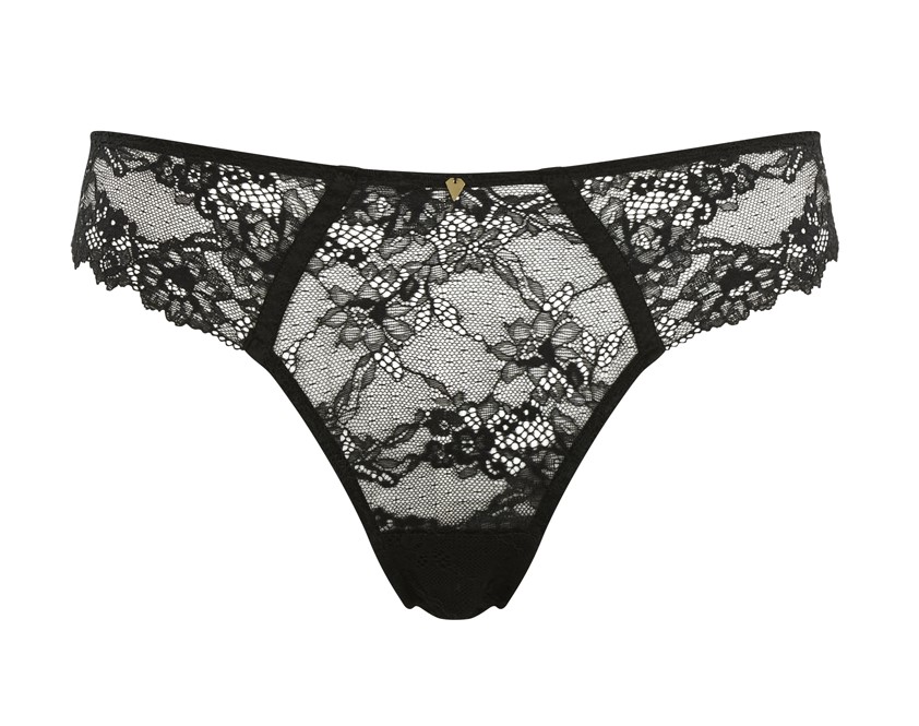 Cueca Asa Delta Rendada Selena Noir