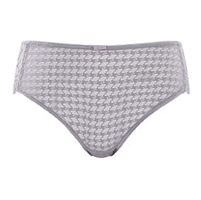 Cueca Clássica Rendada Envy Pewter