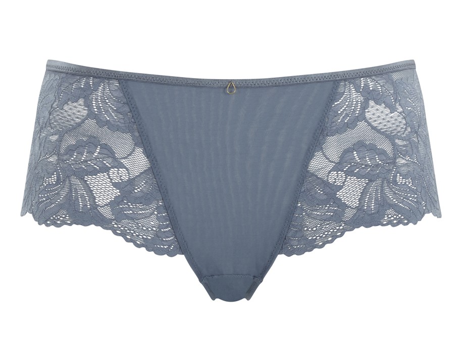 Cueca Bóxer Rendada Radiance Steel Blue