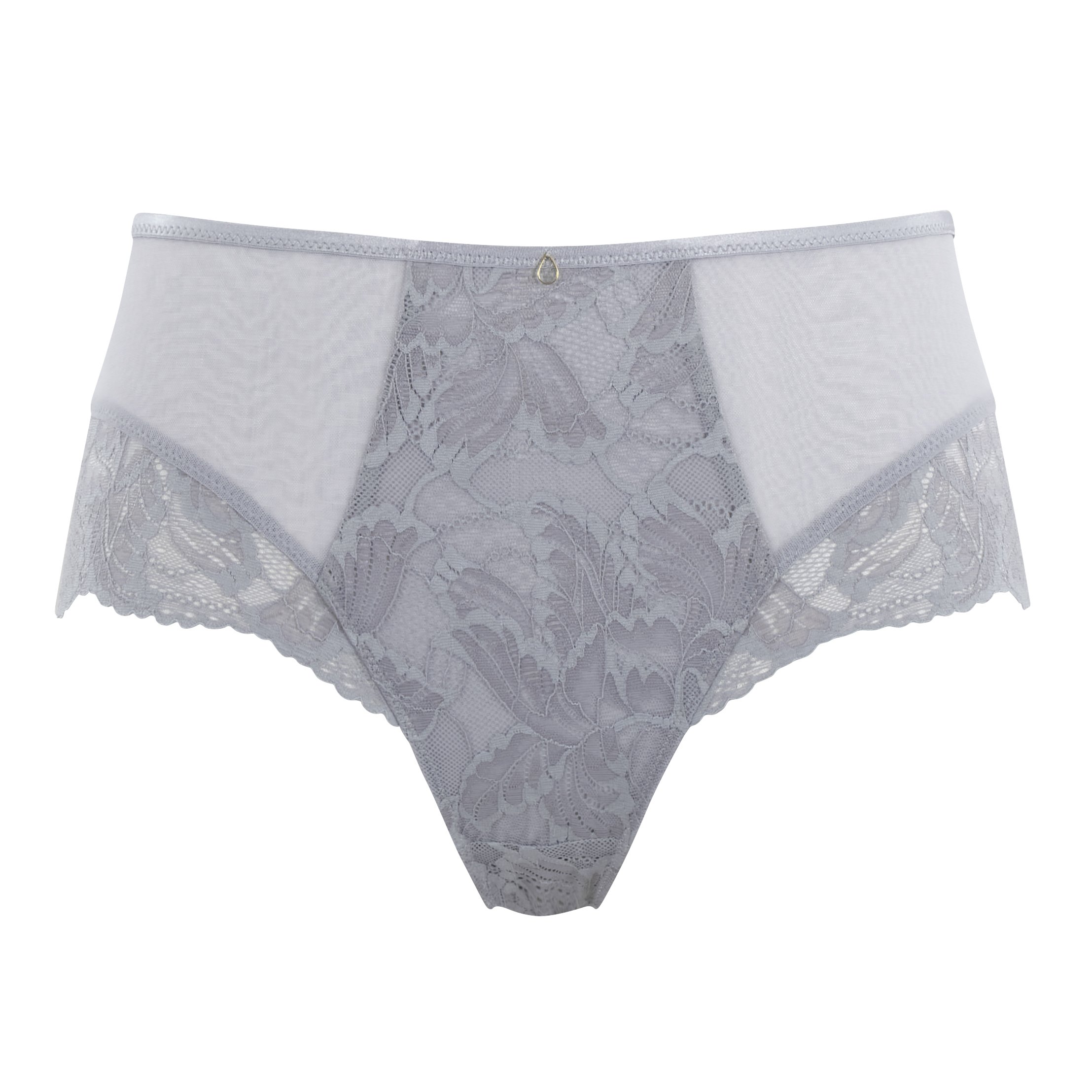 High Waisted Lace Brief Radiance Soft Thistle