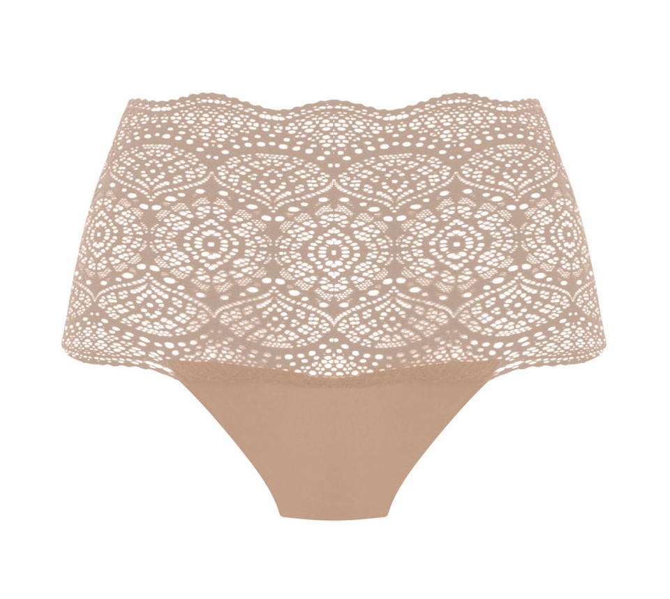 Cueca One Size Invisível Lace Ease Natural Beige