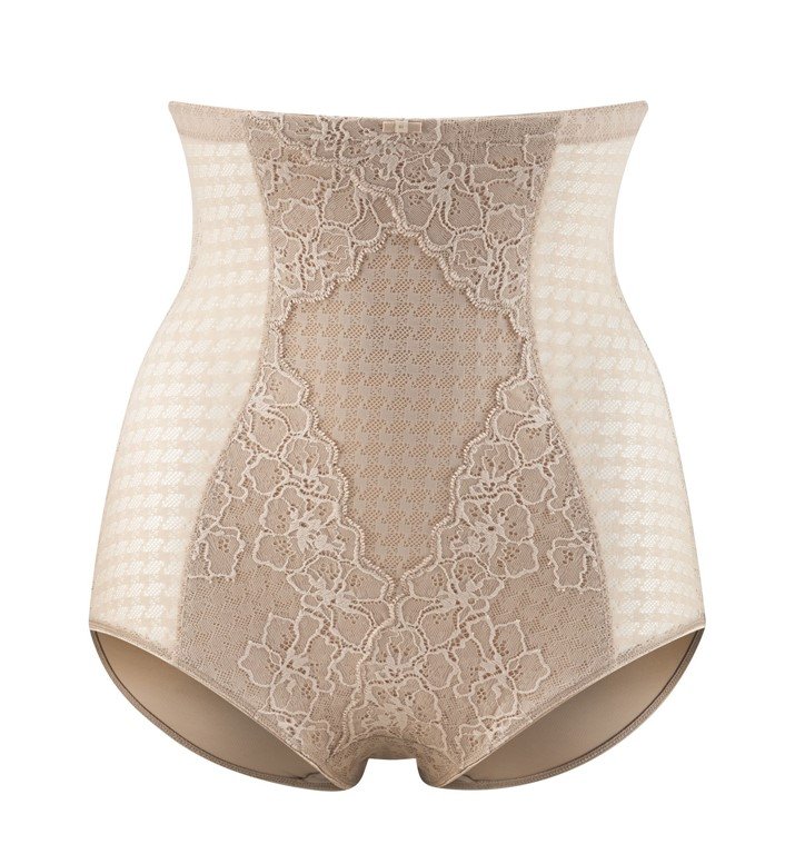 Envy Nude Lace High Waist Briefs