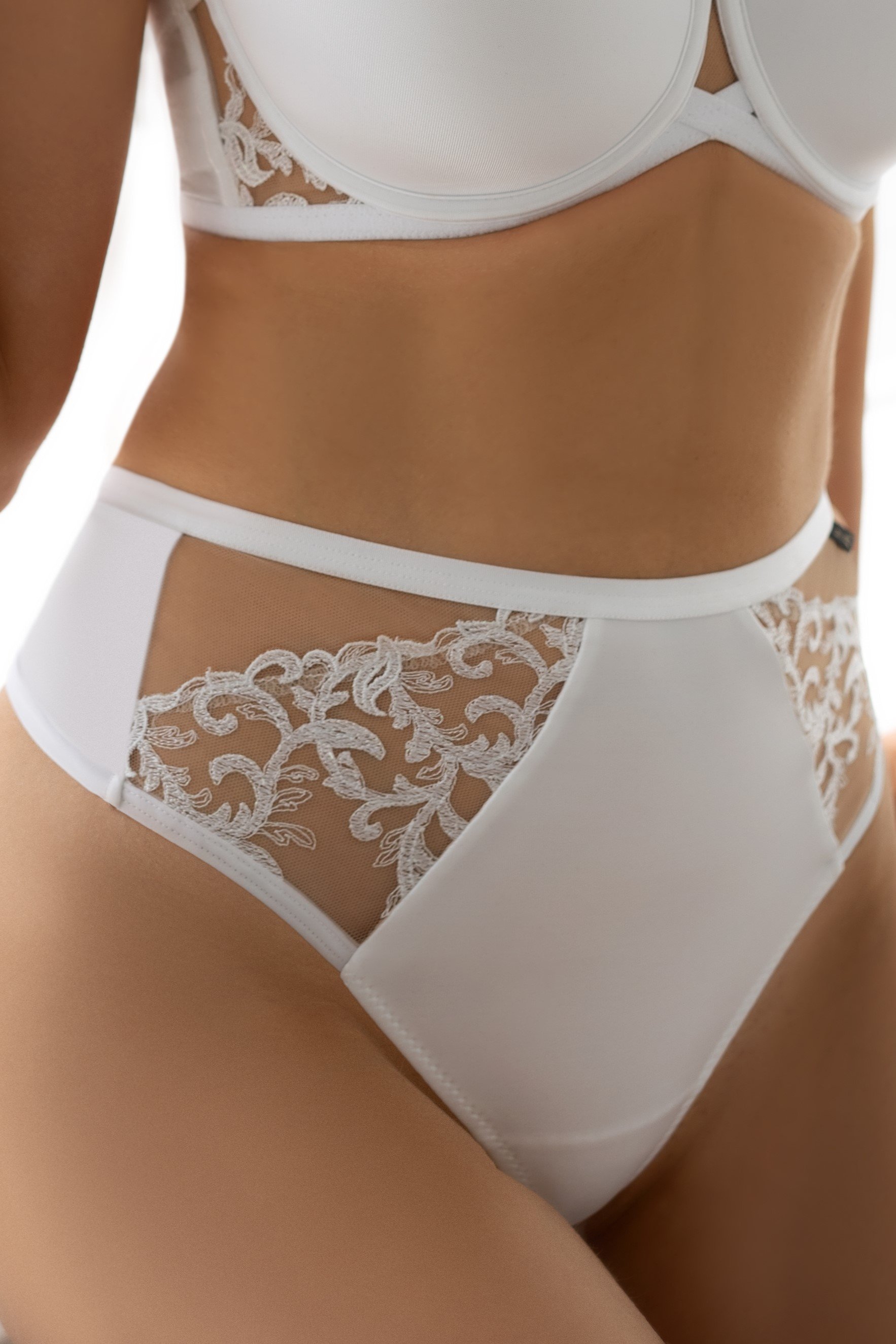 Cueca Tanga de Cintura Alta Yes White