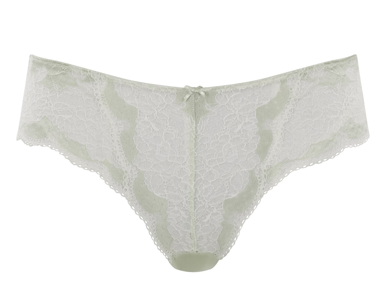 Cueca Clássica Rendada Clara Soft Sage