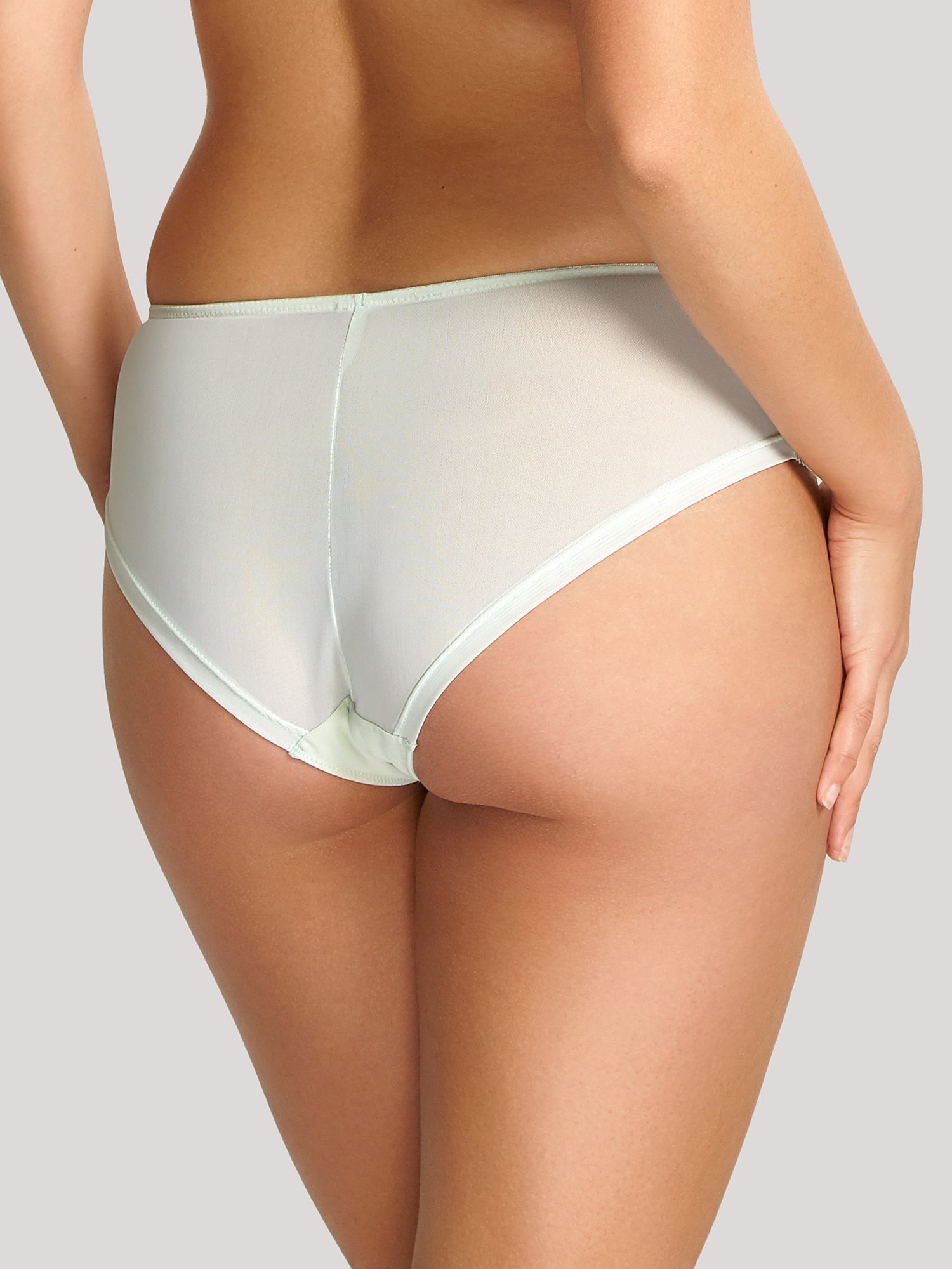 Cueca Clássica Rendada Clara Soft Sage