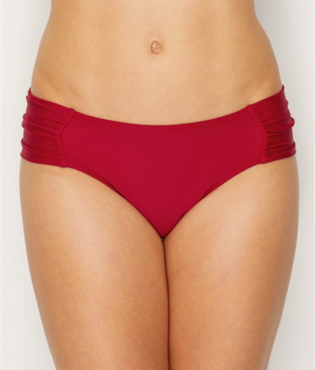 Braguita de Baño Clásica con Frunces en la Cadera Anya Red