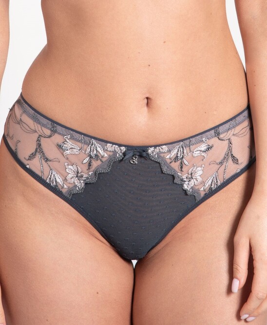 Tanga com Bordados Eliza Graphite 1
