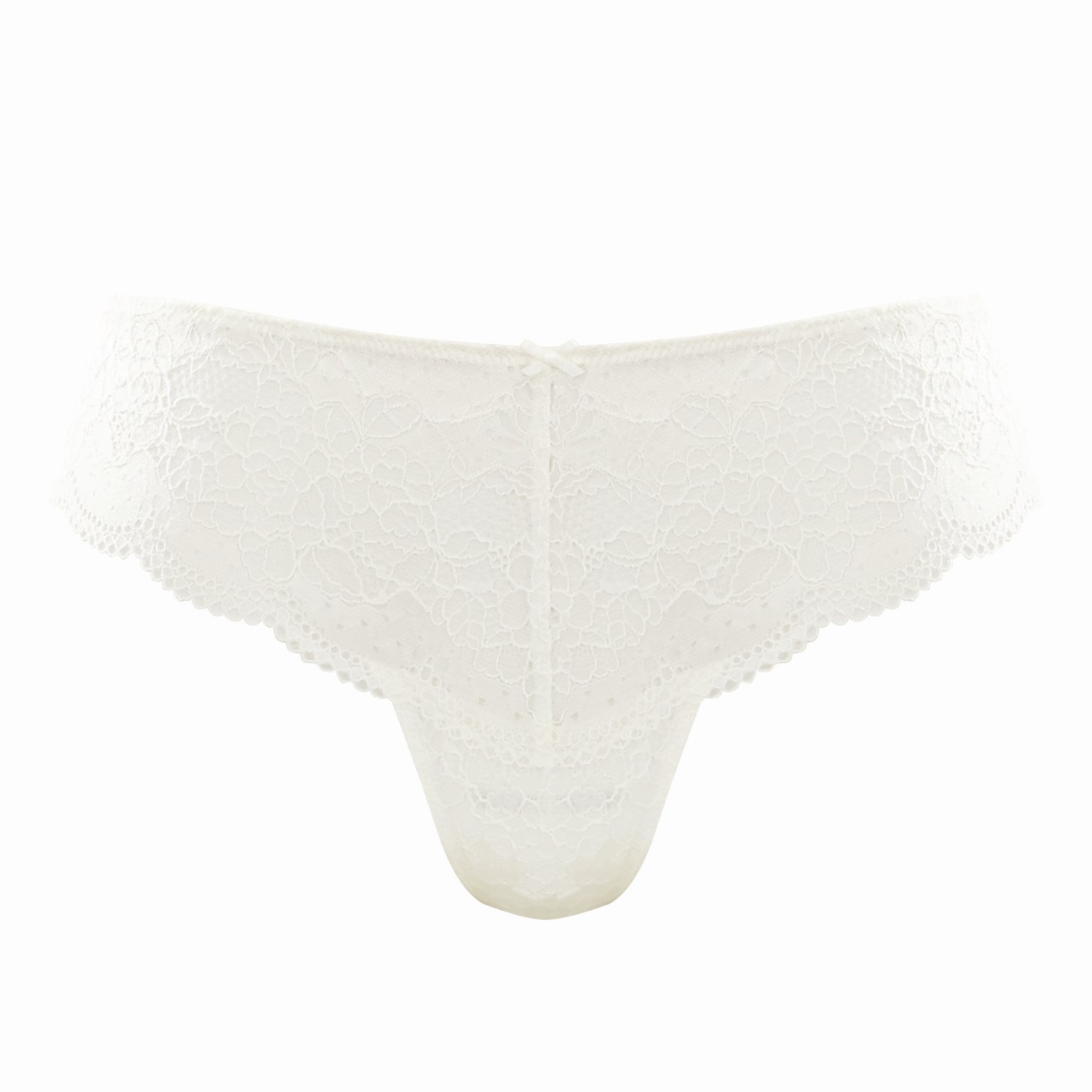 Clara Ivory Laced Thong